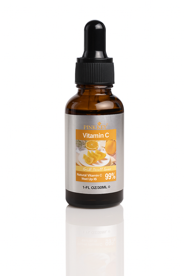 PINKKEY Vitamin C Serum – 99% Natural, Brightening & Anti-Aging Formula (30ml)