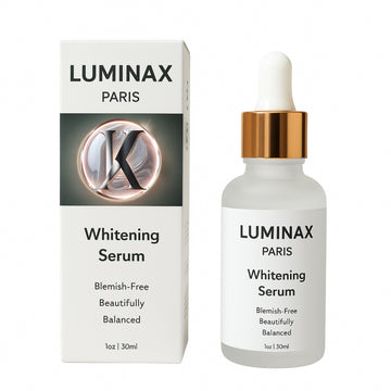 Luminax Paris whitening serum brightens skin tone and reduces dark spots for a radiant glow. Infused with powerful ingredients for a visibly even complexion.